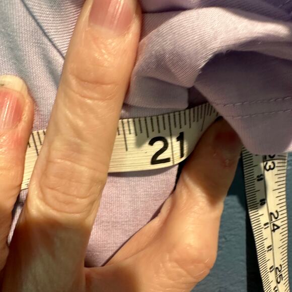 Member's Mark NWT Size Small Ladies fashion hem tee light lavender Super Soft - Picture 4 of 8